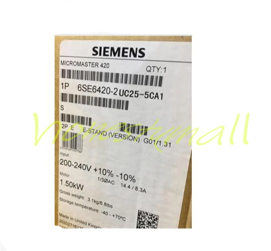 1 pz nuovo inverter Siemens 6SE6420-2UC25-5CA1