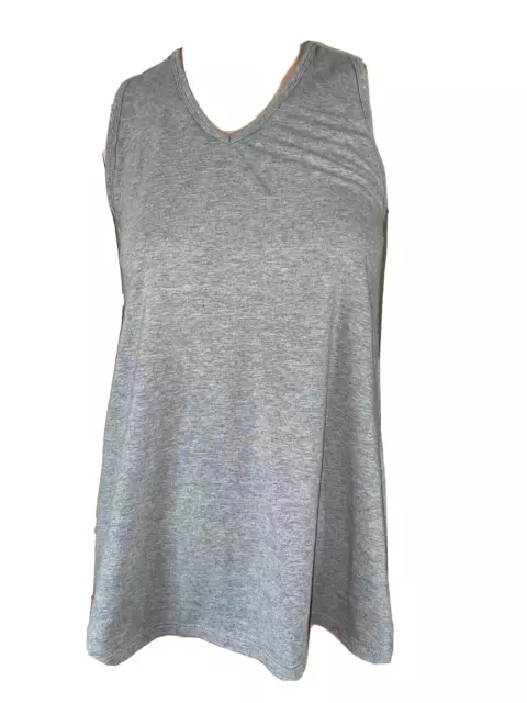 Lovable Maternity T-Shirt Womens Size 10 Grey Stretch Cotton Sleeveless Casual