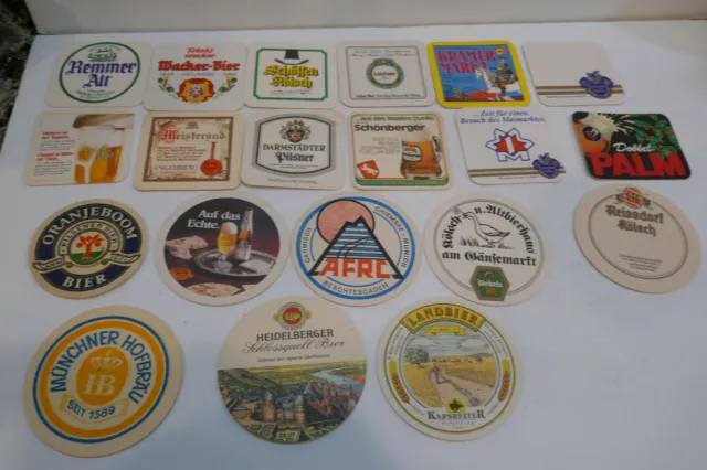 20 diff 1980's German Beer Matts or Coasters Lot of 20 Lot # 5