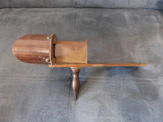 Ancien Stéréoscope Brewster "FD" En Acajou - 1860 - Breveté SGDG, Miroir, Vues Relief