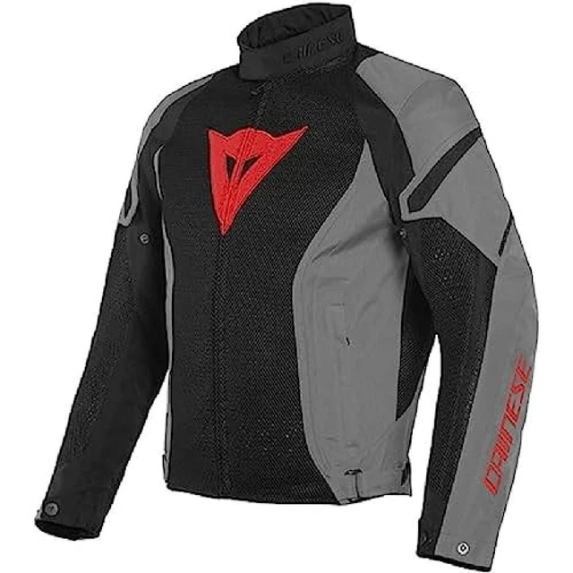 (TG. 58) DAINESE Air Crono 2 Tex Jacket, Giacca Moto Estiva Traforata, Uomo, Ner