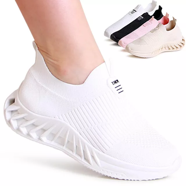 Chaussures Basses Pour Femmes Baskets Léger Mocassins Semelle Compensée