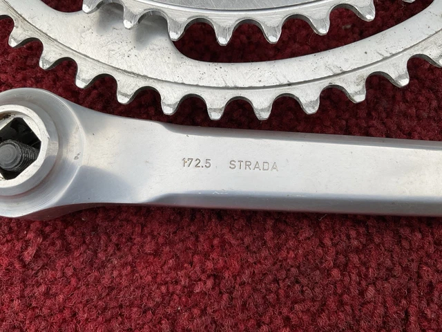 Early Campagnolo Nuovo Record Crankset #1049/A: 170mm x 52/46t - 1968 Early Campagnolo Nuovo Record Crankset #1049/A: 170mm x 52/46t - 1968