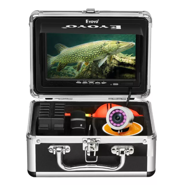 Eyoyo 7in/9in 30M 8GB DVR Color Video Underwater Fishing Camera Ice Fish Finder