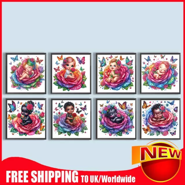 5D DIY Partial Special Shaped Drill Diamond Painting Kit Rose Child Decoration