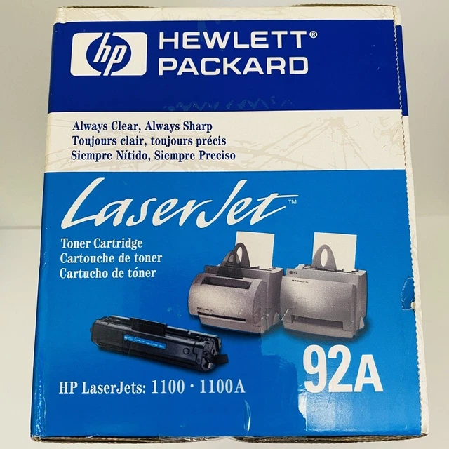 HP LASERJET 92A Black Toner Cartridge Genuine OEM Sealed C4092A $23.35 ...