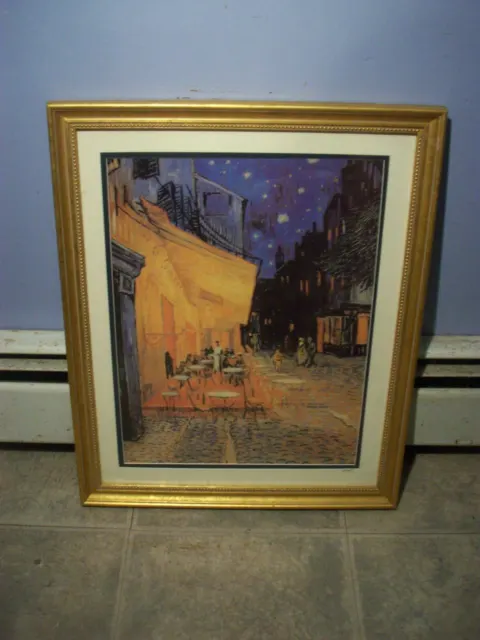 The Museum Collection Gallery framed art European City Street Scene  18" X 22"