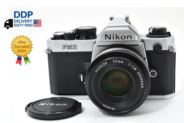 Nikon EM Argentique 35mm + Objectif 50mm, Flash, Filtres, Étui - Occasion
