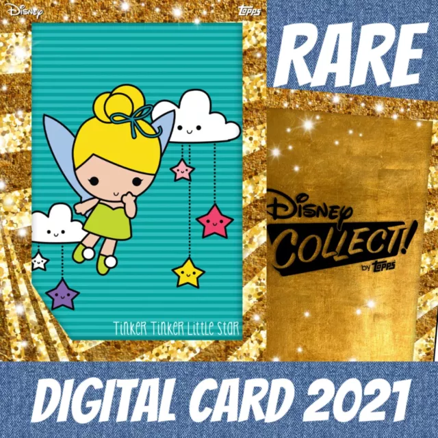 Topps Disney Collect #3 The Art Of Tink Gold 2021 Digital Card Tinker bell
