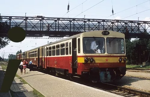 (!!!) Originaldia Eisenbahn: Tschechien Csd 810.401/Railway Slide Czech