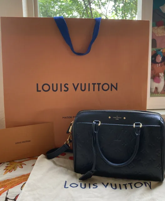 Louis Vuitton Speedy 25 Bandouliere Monogram Empreinte Handbag Dune M41192