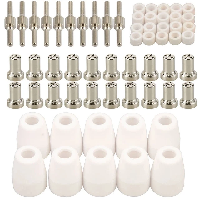 Kit 90 Pezzi Consumabili Taglierina Al Plasma - Ugelli, Elettrodi, Tazze E Collet Per Torce Di Taglio - Foto 11