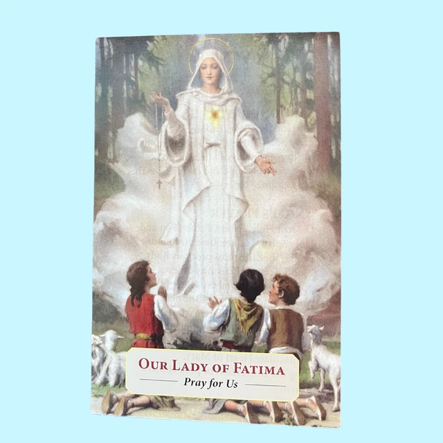 VINTAGE OUR LADY Of Fatima Card 3 5 X 5 5 1940 s Star Collection 3 VINTAGE OUR LADY Of Fatima Card 3 5 X 5 5 1940 s Star Collection 3