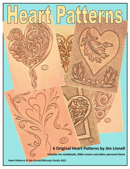 Heart Leather Pattern Pack by Jim Linnell (Leathercraft Designs)