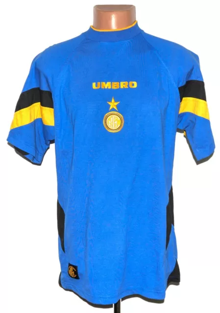 Inter Milan Italy 1995/1996 Training Football Shirt Jersey Umbro Size L Adult