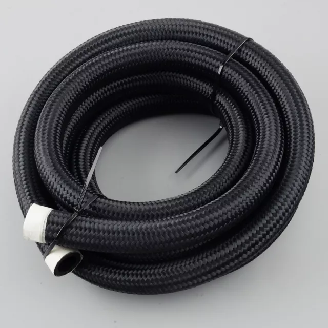 3M AN10 10AN Fitting Braided Oil Fuel Gas Line Hose Black