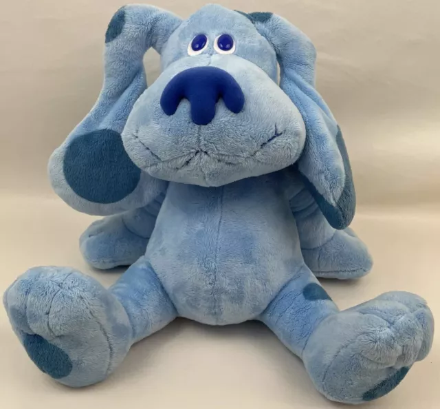 TY Blues Clues Blue Dog 13” Plush Stuffed Animal Beanie Buddies 2007 Nickelodeon