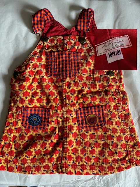 Robe D'été Catimini Bébé Taille 6 Mois - Multicolore, Chambray, Genou - Occasion Très Bon état