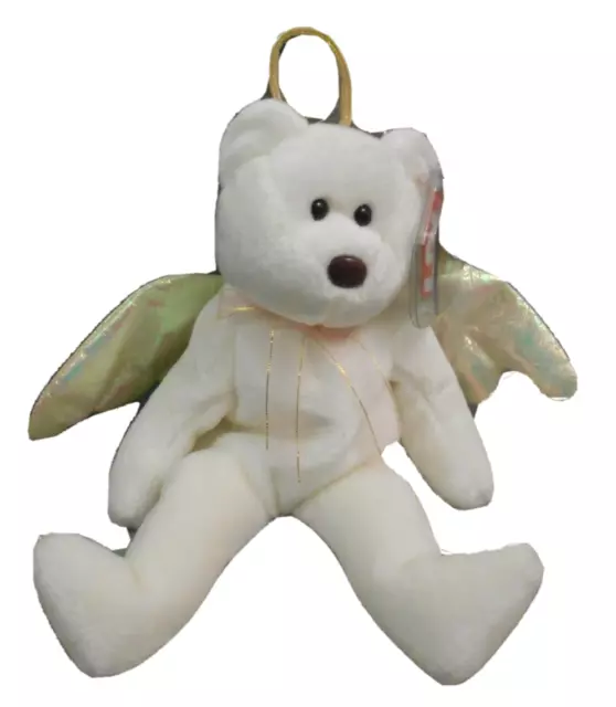 Ty Beanie Baby Halo Angel White Teddy Bear Canada Special Olympics Retired