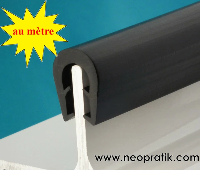 Protection PVC Grise En U Armée Pour Bord De Tôle - Pour Moto, Auto, Bricolage, Neuf
