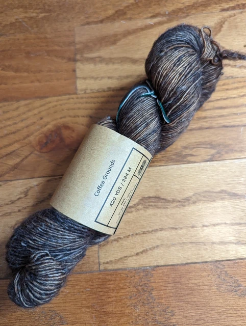 Madelinetosh TML tweed ☕ grounds 420yd sock 90/8/2; SW merino/viscose/nylon