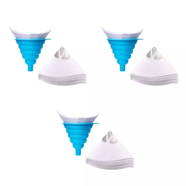 51/101/151pcs Funnel Paper 3D Printer White Thicken Paper Filter 7.48X5.12in