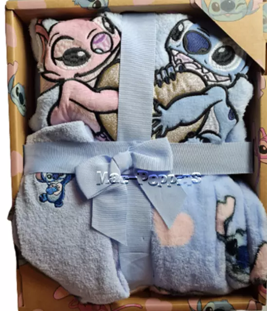 Disney Lilo & Stitch Damen Schlafanzug + Socken Pyjama  weich Fleece Größe L