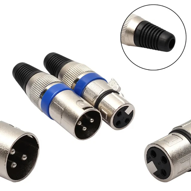 3 Adaptateurs XLR Mâle à Mâle - Changeur De Genre/Coupleur - Uxcell - Lot De 3