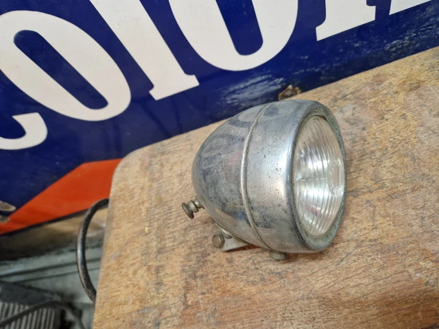 PHARE AVANT ECLAIRAGE Velo Soubitez Demi Rond Old Bike Eroica Peugeot
