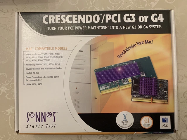 SONNET CRESCENDO PCI G3 300MHz Upgrade Card Brand New in Sealed 