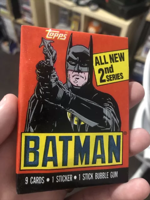 1989 BATMAN CARD PACK 2ND SERIES NEW, Sealed And Vintage! Movie Cards! TOPPS!