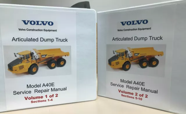 Volvo Model A40e Articulated Dump Truck Service Manual 27500 Picclick