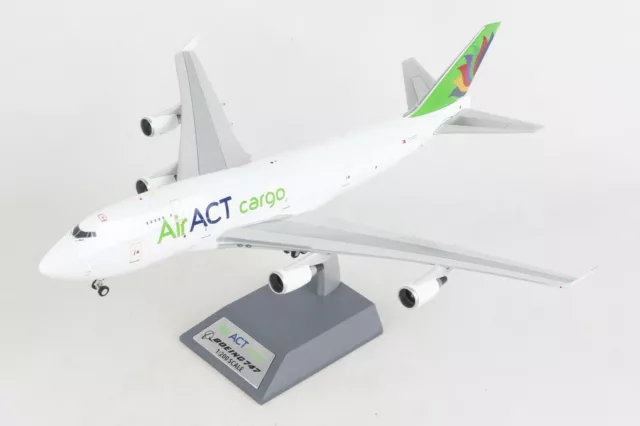 Inflight IF7449T1220 Air ACT Cargo Boeing 747-400F TC-ACF Diecast 1/200 Model