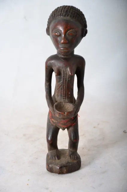 African tribal art,  antique Tabwa amazing statue from Congo (DRC)