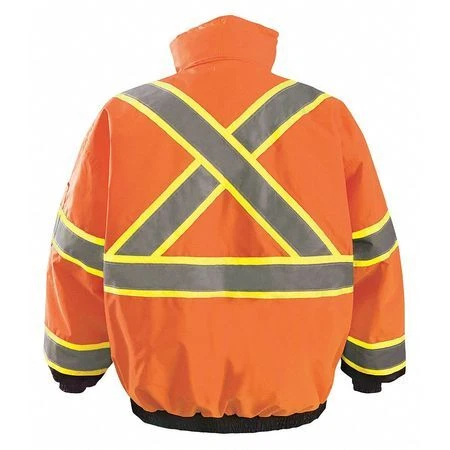 Occunomix Lux-350-B2x-Ol X-Back Jacket,Unisex,L,Orange