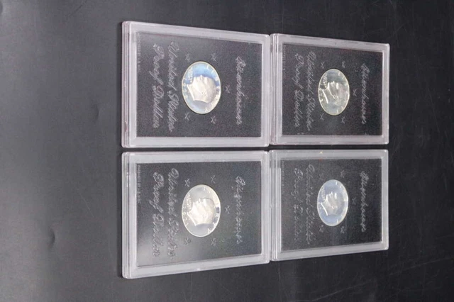 1971/1972/1973 Eisenhower United States One Dollar Proof Box Lot (4) ZJ2435