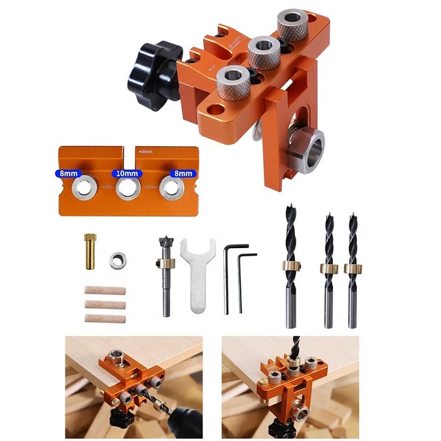 wolfcraft 3751405 Kit gabarit de cheville professionnel