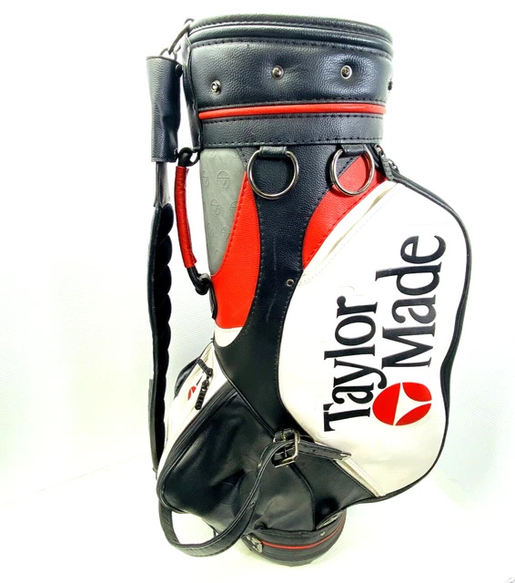 Vintage Rare TaylorMade Burner Bubble Staff Tour Golf Bag White Black Red 6-way. Vintage Rare TaylorMade Burner Bubble Staff Tour Golf Bag White Black Red 6-way.