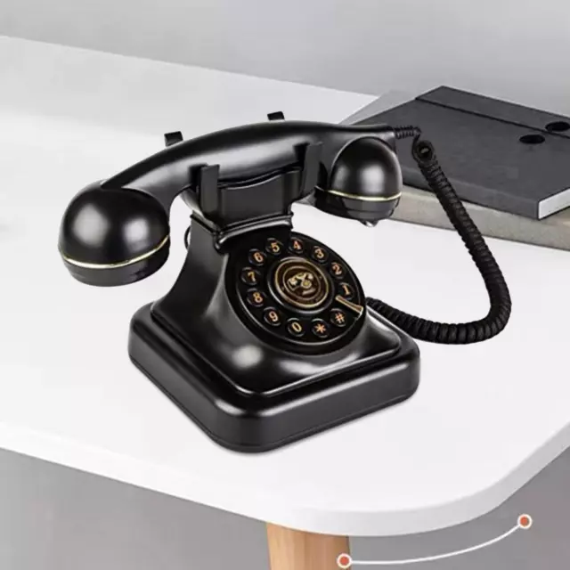 Antikes schnurgebundenes Retro-Telefon Altmodisches Festnetztelefon
