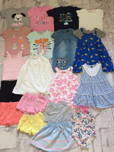 Girls Clothes Bundle 2-3 Years Next JL Mothercare Etc Tops Dress Shorts Swimwear