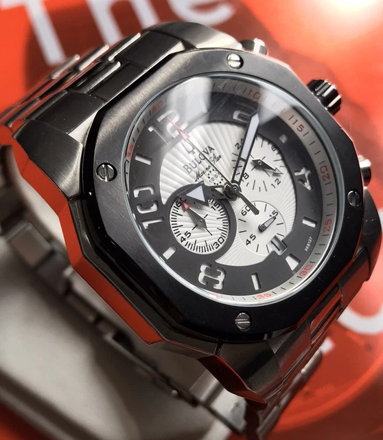 MENS BULOVA MARINE Star Chronograph Watch 98B259 194C 120.00