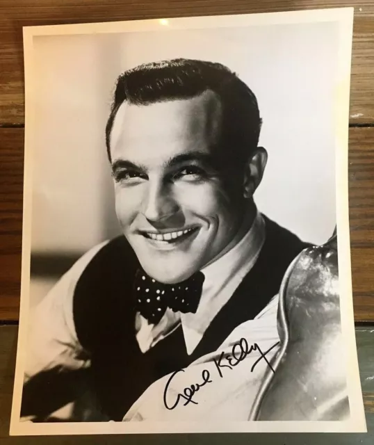 Gene Kelly Signed 8X10 Glossy Photo Movie Actor Dancer Bowtie No COA