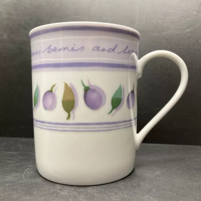 Marks & Spencer Berries & Leaves Porcelain Mug