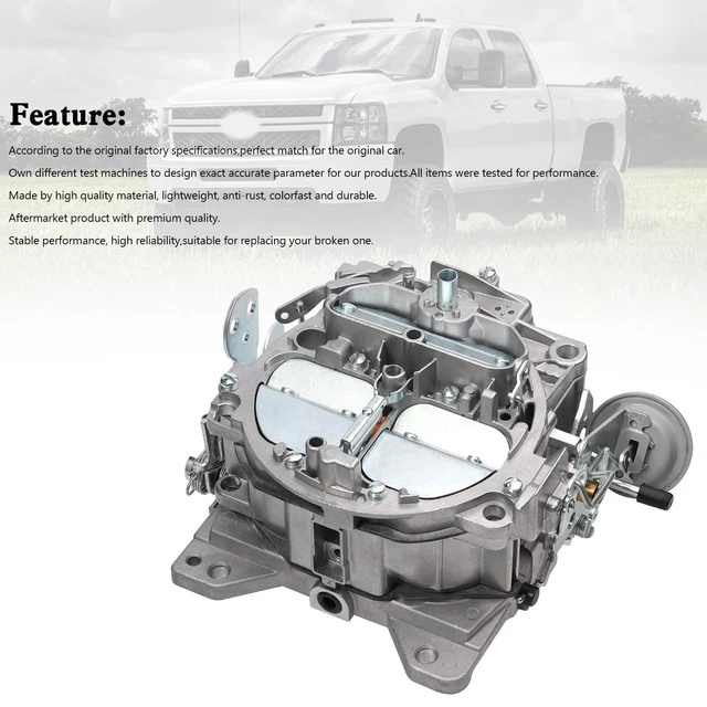 Chevrolet Chevy small block Gen 5.7L/350 Quadrajet Carburetor 750 CFM 7026202 7027213