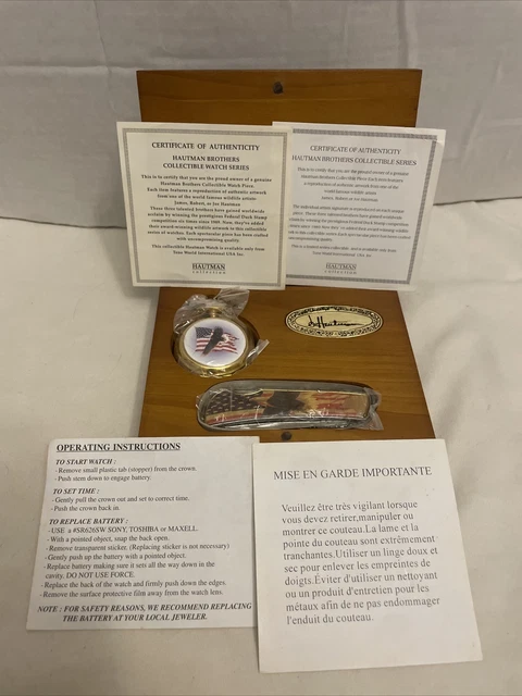 HAUTMAN BROTHERS COLLECTIBLE Watch Series American Knife pocket Watch Box Defect 18.99 PicClick