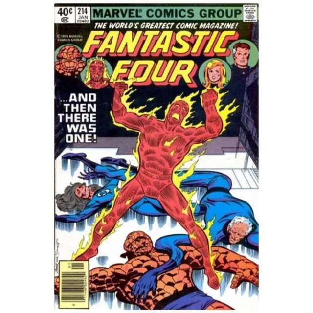 Fantastic Four (1961 series) #214 Newsstand in VF minus cond. Marvel comics [q%