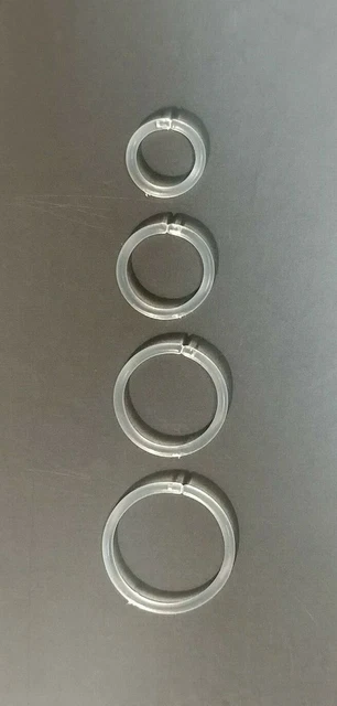 2-Pieces -18G Gauge 6, 8, 10, 12mm Septum MRI Sports Retainer Bioplast Nose Ring