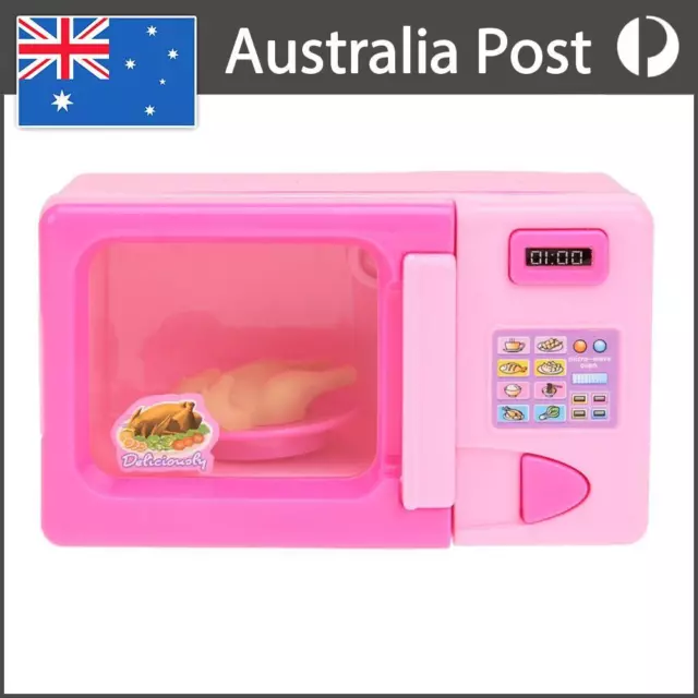 Mini Simulation Kitchen Toys Kids Children Play House Toy Microwave Oven