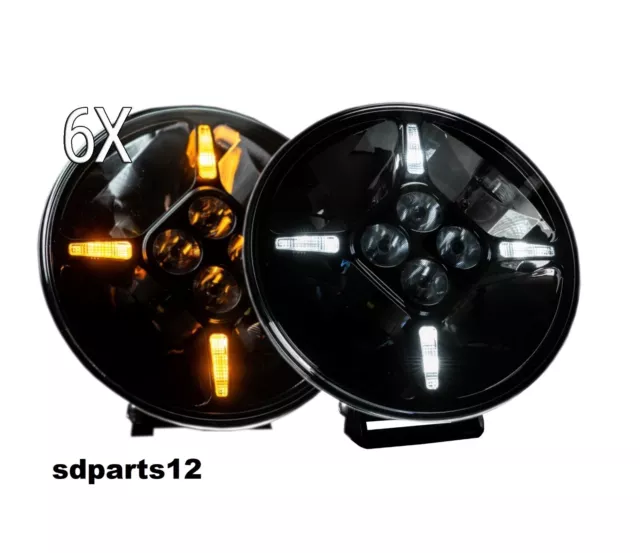 Lot de 6 Phares LED de Toit 24V Lumière Blanche Orange pour Mercedes Actros Axor