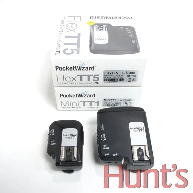 PocketWizard FlexTT5 TRANSCEIVER w/MiniTT1 TRANSMITTER FOR NIKON i-TTL FLASHES